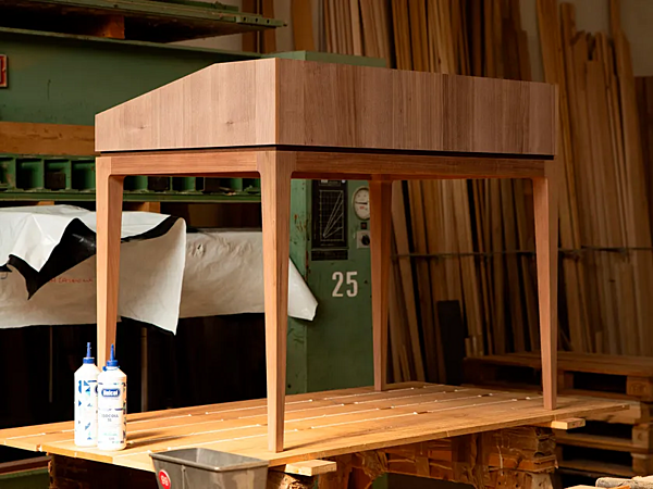 Walnut Secretary Desk DALE Ideale G 151 factory DALE from Italy. Foto №4