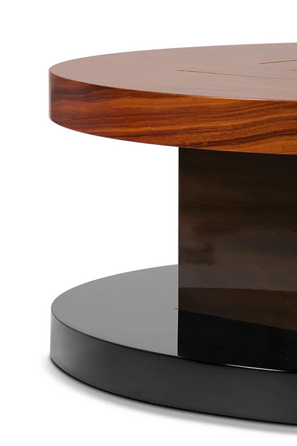 Round wooden coffee table Lallan II BRABBU factory BRABBU from Italy. Foto №3