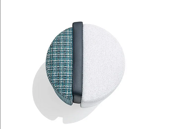 Round fabric pouf Summa GIORGETTI 54090 factory GIORGETTI from Italy. Foto №2