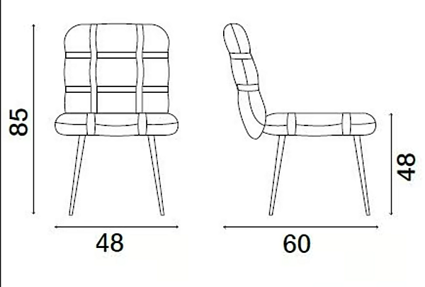 Upholstered leather chair Avion FASEM factory FASEM from Italy. Foto №7