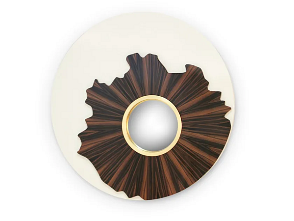 Round Framed Wall Mirror Iris BRABBU factory BRABBU from Italy. Foto №1