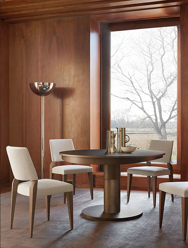 Round dining table Potocco Diva 775 TC1 wood 775/TC1 factory POTOCCO from Italy. Foto №4
