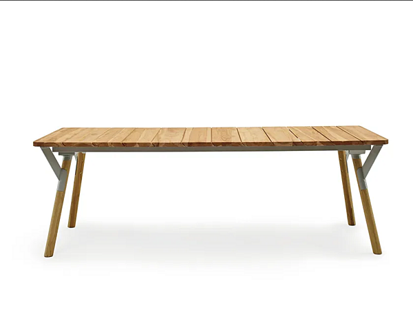 Teak garden table Link VARASCHIN factory VARASCHIN from Italy. Foto №1