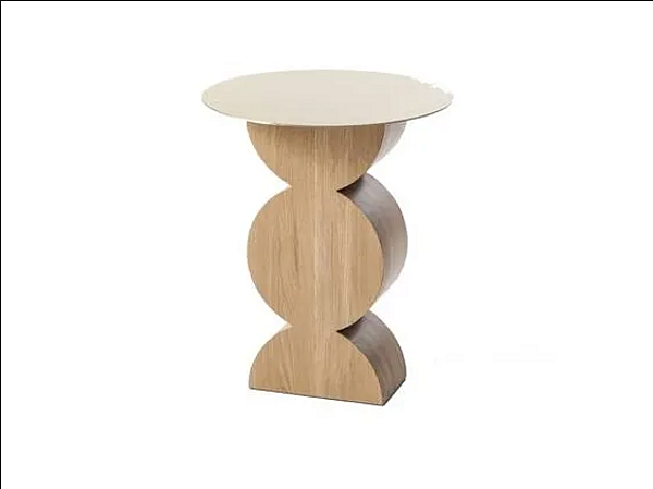 Round solid wood coffee table CASSINA Constantin factory CASSINA from Italy. Foto №1