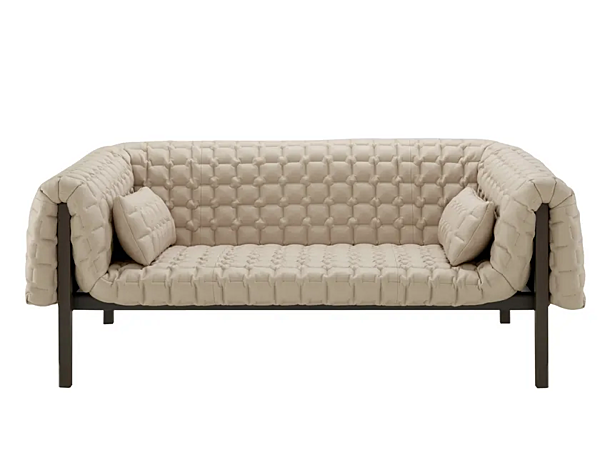 Three-seater leather sofa with soft back LIGNE ROSET Ruche factory LIGNE ROSET from Italy. Foto №1