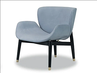 Armchair with upholstered back BAXTER Jorgen factory BAXTER from Italy