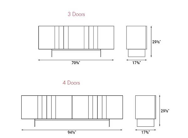 Buffet TONIN CASA ANEMOS - T8691 factory TONIN CASA from Italy. Foto №6