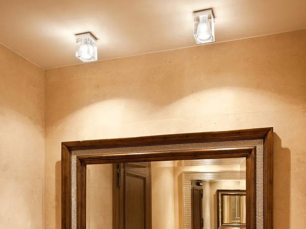 Ceiling Crystal Spotlight Fabbian Cubetto factory Fabbian from Italy. Foto №4