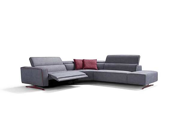 Corner Fabric Recliner Sofa with Electric Motion Egoitaliano Stefanie factory Egoitaliano from Italy. Foto №4