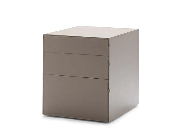 Tanned Leather Office Drawer Unit with Castors FASEM Ala factory FASEM from Italy. Foto №1