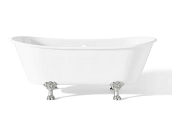 Freestanding cast iron bathtub on legs Gaia Mobili Primrose factory GAIA from Italy