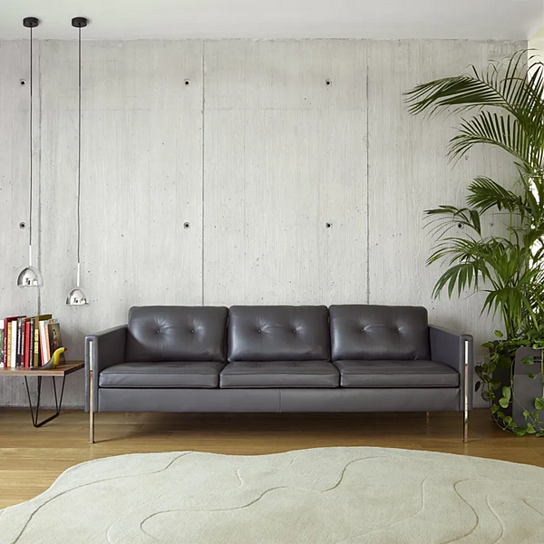 3-seater leather sofa Andy LIGNE ROSET 13300500 factory LIGNE ROSET from Italy. Foto №4