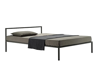 Double bed with upholstered back ZANOTTA NYX 1706