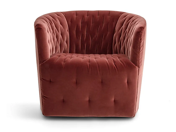 Polyurethane armchair with removable cover and armrests Saba Amelie factory SABA from Italy. Foto №2