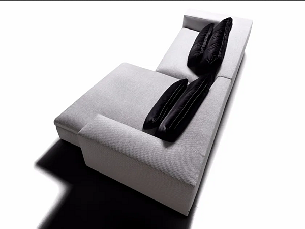 Sectional fabric sofa with chaise longue ERBA ITALIA DAVID factory ERBA ITALIA from Italy. Foto №9