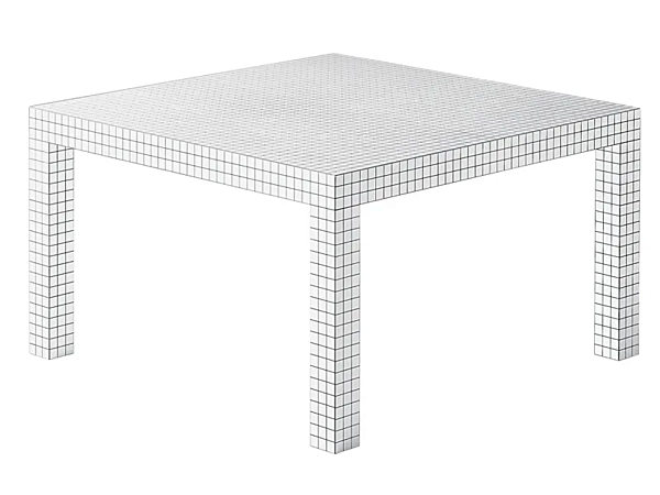 Square Honeycomb Table Quaderna 2600 ZANOTTA factory ZANOTTA from Italy. Foto №4