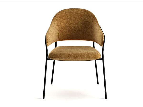 Fabric armchair with soft back Athena INNOVA Imbottiti factory Innova Imbottiti from Italy. Foto №1