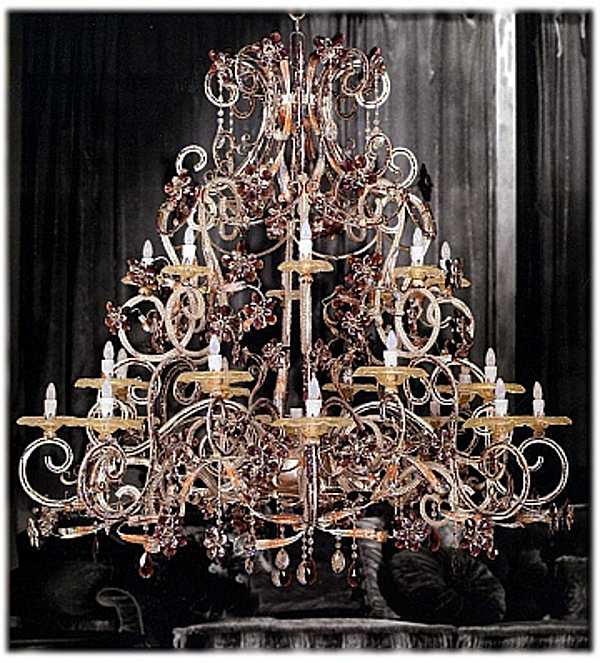 Chandelier MECHINI L273/24 factory MECHINI from Italy. Foto №1