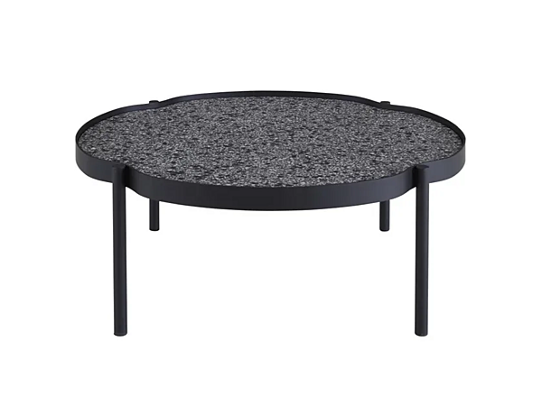 Round metal coffee table with granite top LIGNE ROSET Mallea factory LIGNE ROSET from Italy. Foto №1