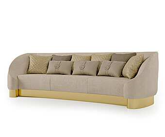 Three-Seater Fabric Sofa with Soft Back Bizzotto Italia Infinity
