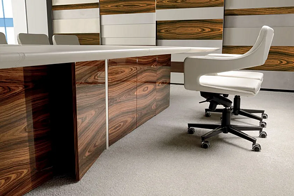 Rectangular meeting table with cable management i 4 Mariani President factory i 4 Mariani from Italy. Foto №4