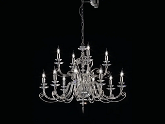 Chandelier with Swarovski crystals Alicante L8 4 Euroluce Lampadari Chandelier with Swarovski crystals Alicante L8 4 Euroluce Lampadari factory EUROLUCE LAMPADARi from Italy