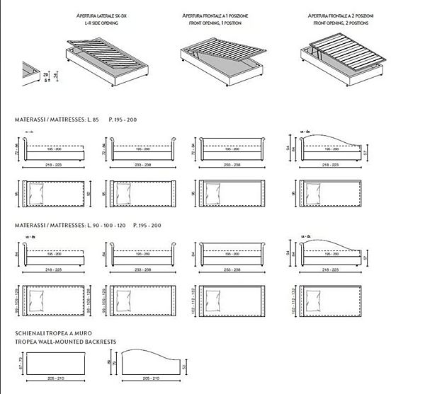 Two Seater Fabric Sofa Bed Tropea Duomo Design factory Duomo Design from Italy. Foto №6