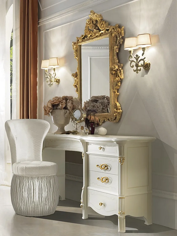 Wooden dressing table with mirror CASA +39 DIAMANTE 2107 factory CASA +39 from Italy. Foto №2