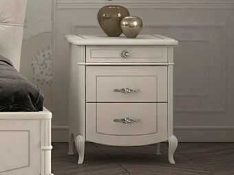 Wooden bedside table with drawers CASA +39 Prestige C22102