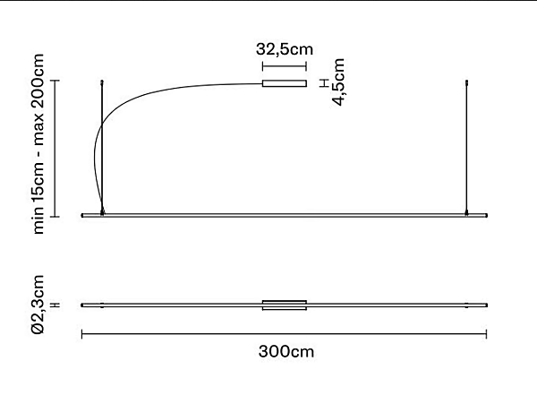 LED pendant lamp anodized aluminum Fabbian Freeline F44 factory Fabbian from Italy. Foto №7