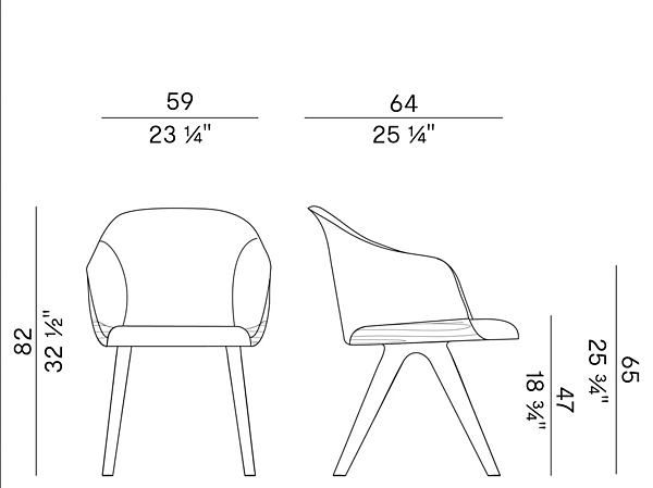 Upholstered leather easy chair with armrests Potocco LYZ 918 P 918/P factory POTOCCO from Italy. Foto №3