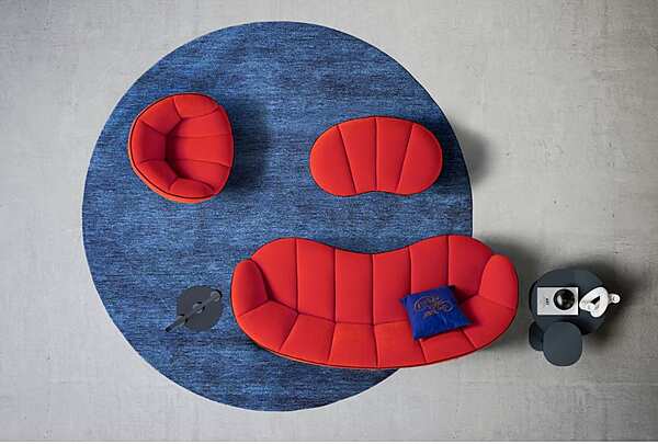 3-seater fabric sofa with soft back Egoitaliano Shai factory Egoitaliano from Italy. Foto №6