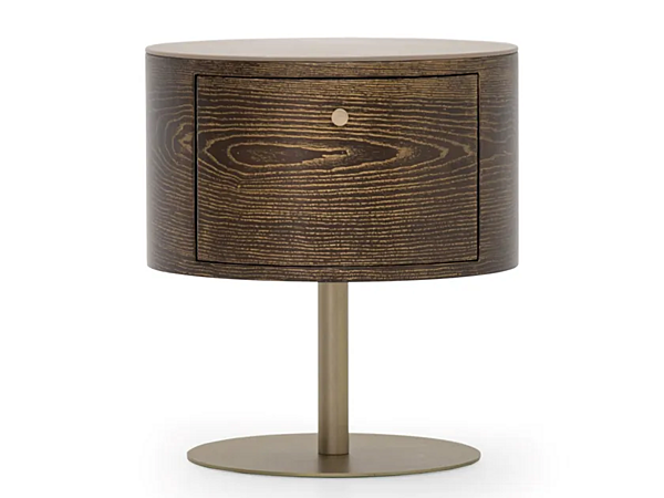Round ash bedside table FORMITALIA Overseas factory FORMITALIA from Italy. Foto №2