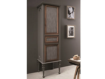 Floorstanding Fabric Bathroom Column with Doors Gaia Mobili Atelier Floorstanding Fabric Bathroom Column with Doors Gaia Mobili Atelier factory GAIA from Italy