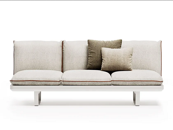 Three-Seater Garden Sofa with Cushioned Back Atmosphera Venice factory ATMOSPHERA from Italy. Foto №2