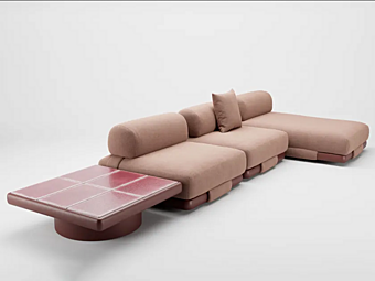 Sectional fabric sofa Insula KETTAL