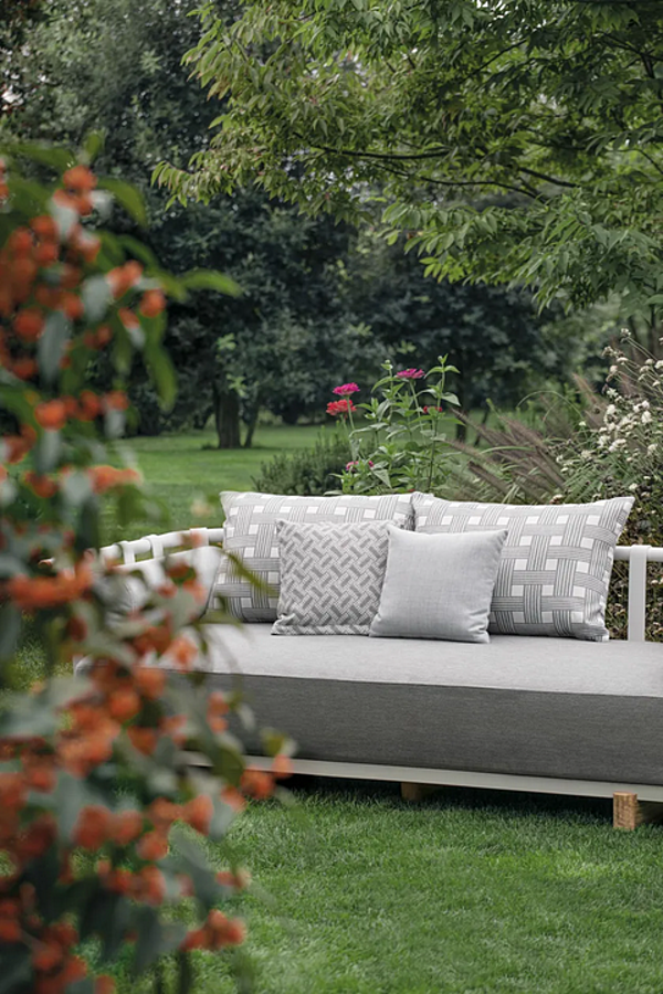 Three-Seater Garden Sofa in Fabric Atmosphera Portofino factory ATMOSPHERA from Italy. Foto №17