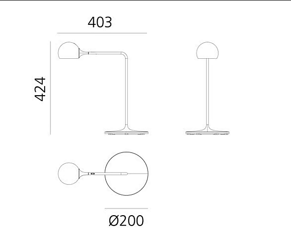 Adjustable metal desk lamp Artemide Ixa factory Artemide from Italy. Foto №15