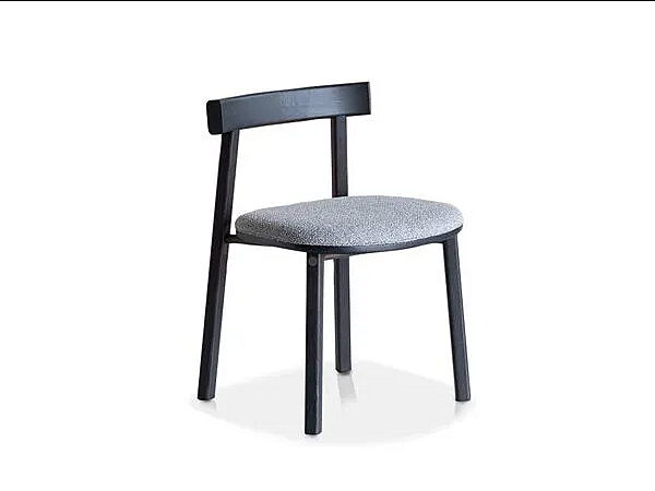 Ash Chair with Integrated Cushion Potocco Helvetica 868 W 868/W factory POTOCCO from Italy. Foto №1