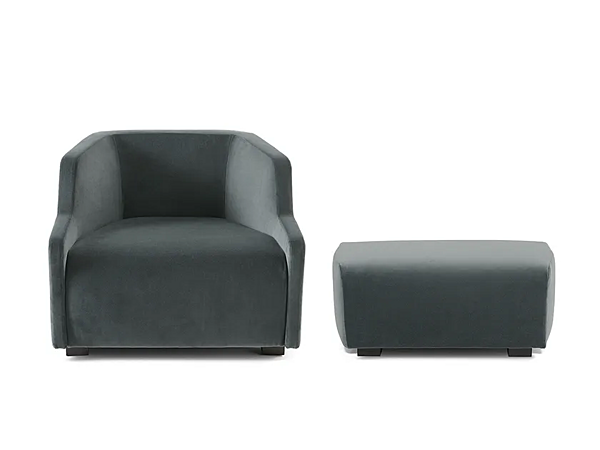 Upholstered fabric armchair with armrests Gallotti&Radice First factory Gallotti & Radice from Italy. Foto №2