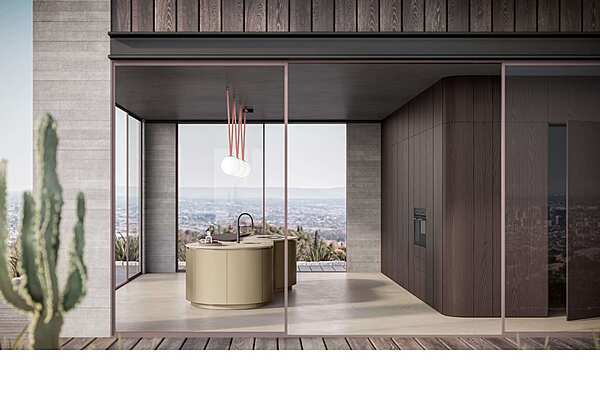 Kitchen Aster Cucine Domina Olmo Brown Opaco factory Aster Cucine from Italy. Foto №2