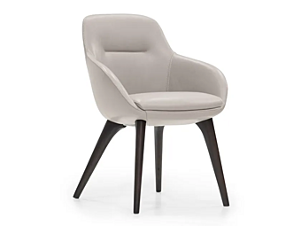 Upholstered leather chair Kowloon FORMITALIA factory FORMITALIA from Italy