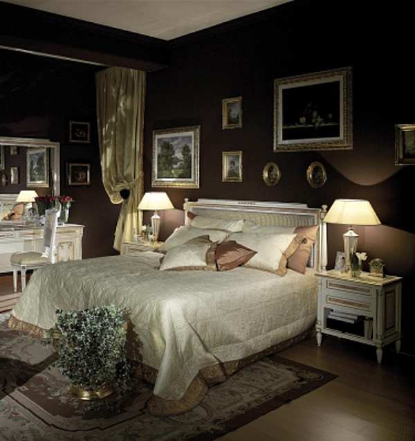 Bed ASNAGHI INTERIORS PC7511 factory ASNAGHI INTERIORS from Italy. Foto №1