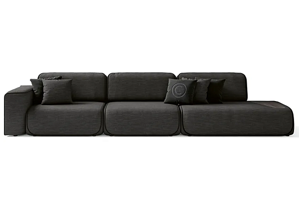 3-seater sectional fabric sofa Starlight CPRN HOMOOD ST736 + ST733, ST736+ST734 factory CPRN HOMOOD from Italy. Foto №1