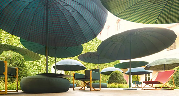 Folding garden chair with armrests PAOLA LENTI Portofino B95A factory PAOLA LENTI from Italy. Foto №6