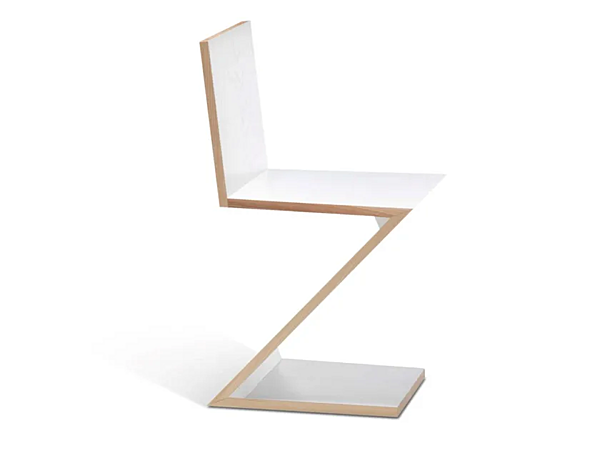 Wooden Zig Zag Chair CASSINA factory CASSINA from Italy. Foto №2
