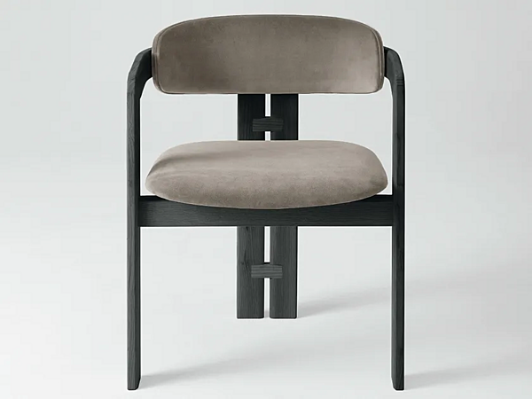 Upholstered Velvet Armchair Gallotti&Radice 0419 factory Gallotti & Radice from Italy. Foto №2