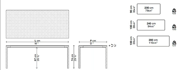 Rectangular Cement Table Boiacca Kristalia factory Kristalia from Italy. Foto №15