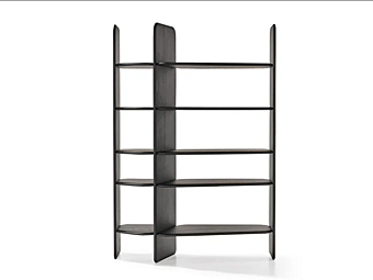 Open wooden bookcase nook Nature Design Franco Mario