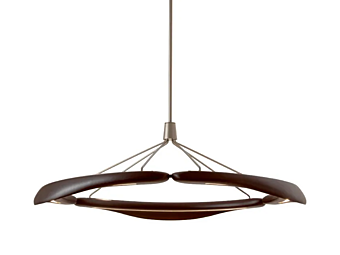 LED pendant lamp walnut GIORGETTI Dunes GA408G